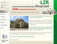 Tablet Screenshot of lzr-baugruppe.de